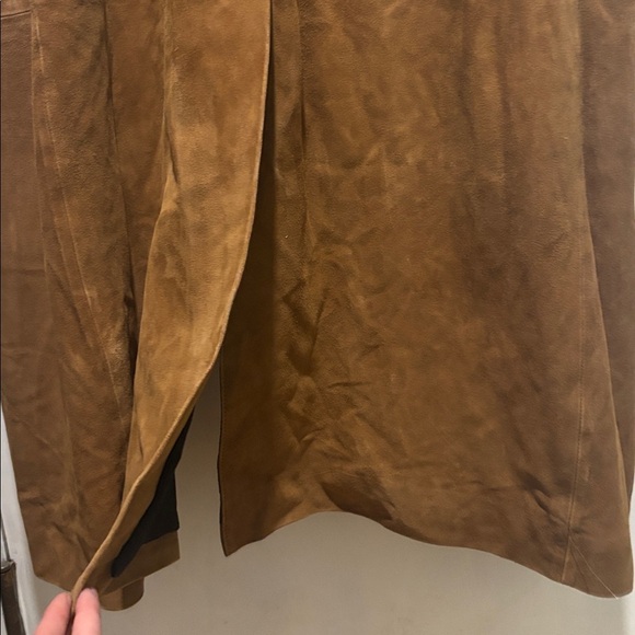 REFORMATION x VEDA Lexington suede leather maxi trench coat - Picture 10 of 14